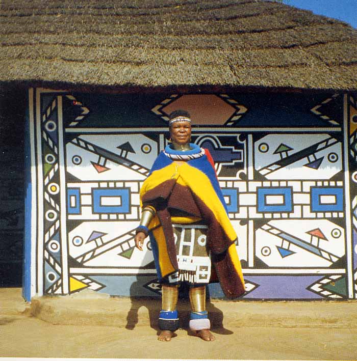 Peinture murale (Ndebele – Afrique du sud)