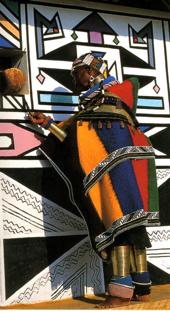 Peinture murale (Ndebele – Afrique du sud)