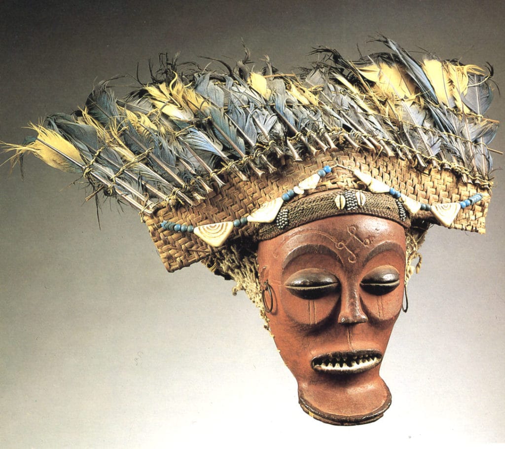 Masque masculin Cihongo Tshokwe, Angola ou R.D.C.