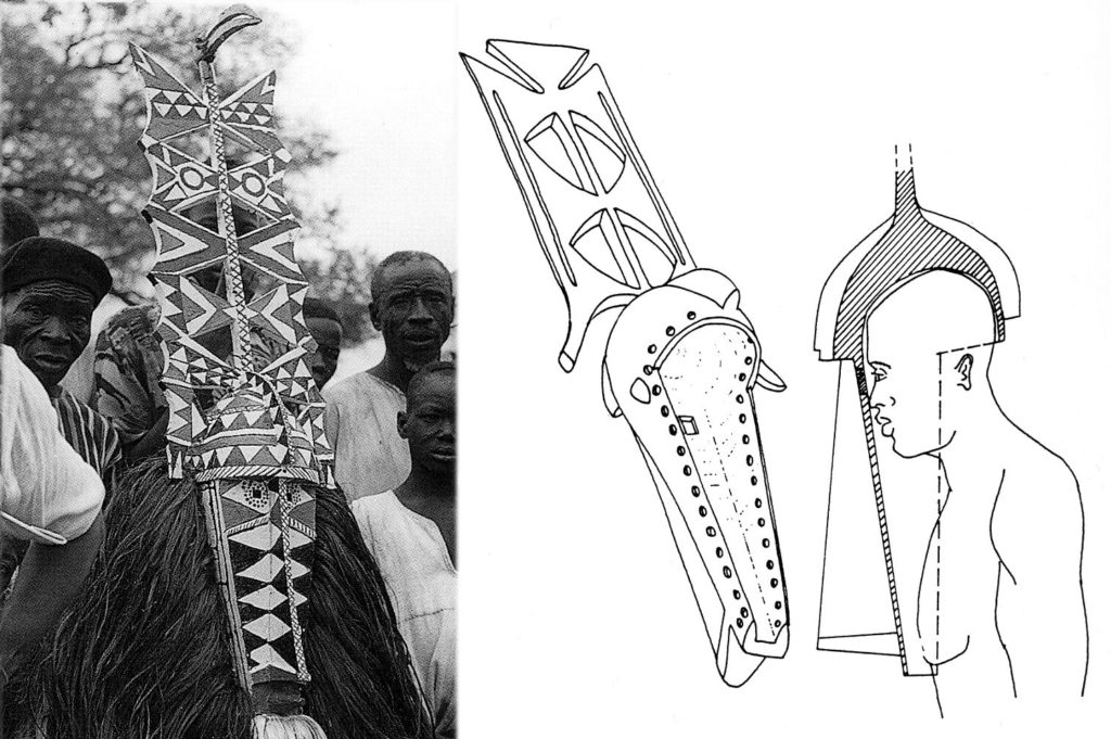 Masque Syekele en gouttière (Bobo – Burkina Faso)