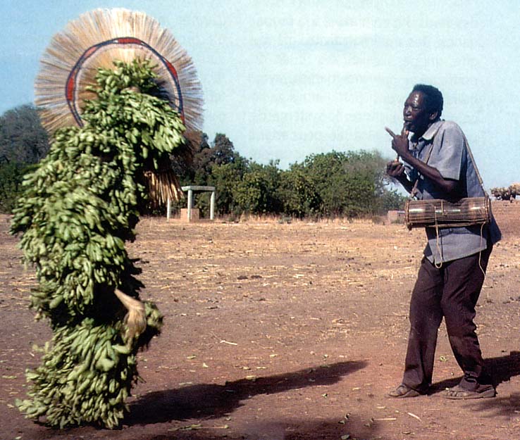 Masque de feuilles à crête sagittale (Bwa – Burkina Faso)