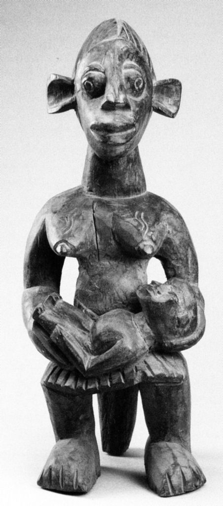 Statue de mère à l’enfant (maa mou) – Début du XXe siècle