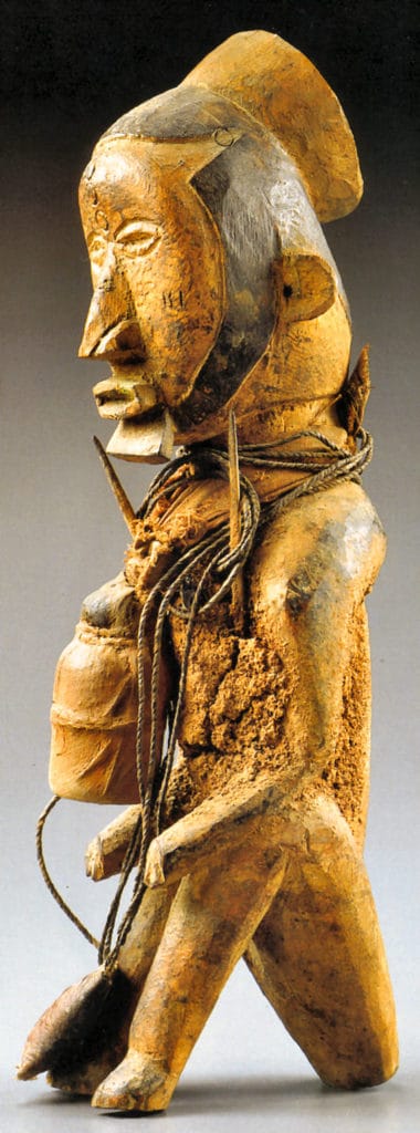 Statuette consacrée d’homme assis