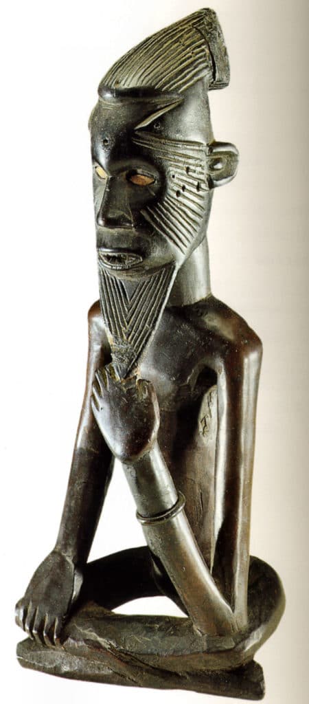 Statuette d’homme assis