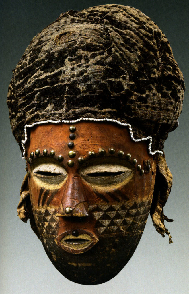 Masque. Kuba ou Kete; RDC