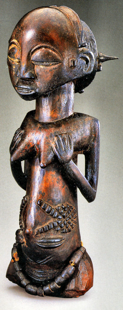 Statuette féminine 19e