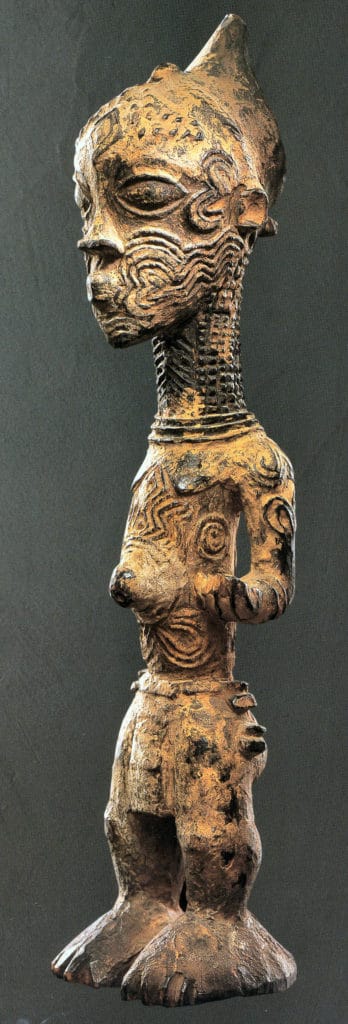 Statuette. Rép. dém. du Congo. peuple bena Lulua du 19e