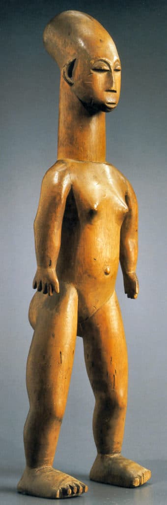 Statuette féminine 19e