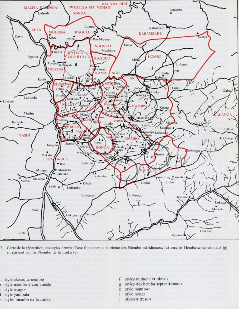 Répartition des styles Hemba