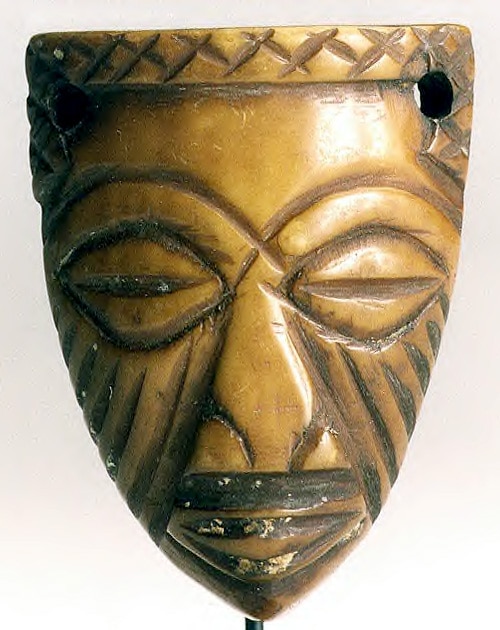 Kuba Ivory Passport Mask 20 th Century AD