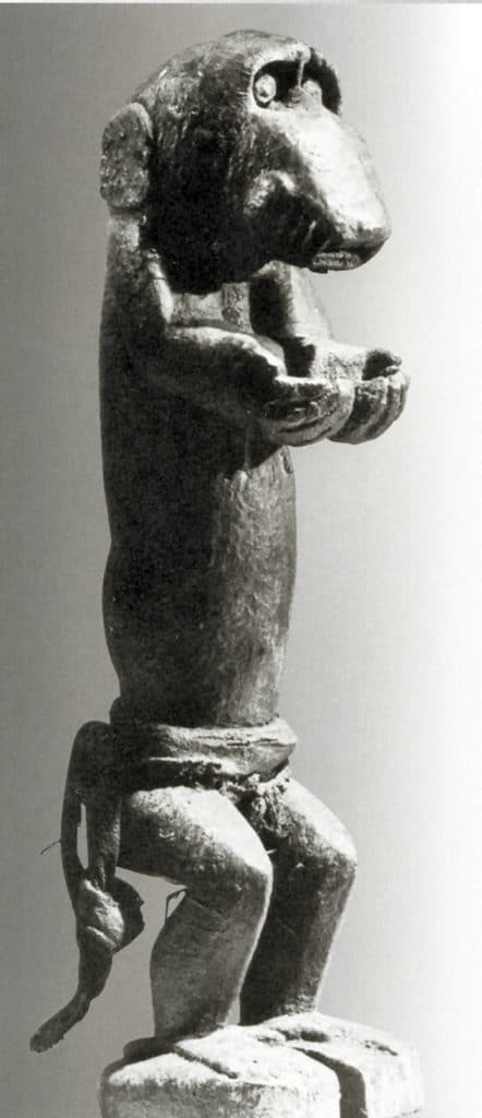 Statuette Zoomorphe à tête de singe