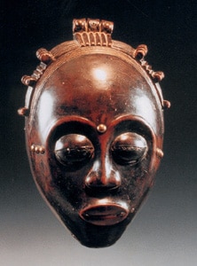 Masque Baoulé-portrait (mblo) masculin XIX° siècle