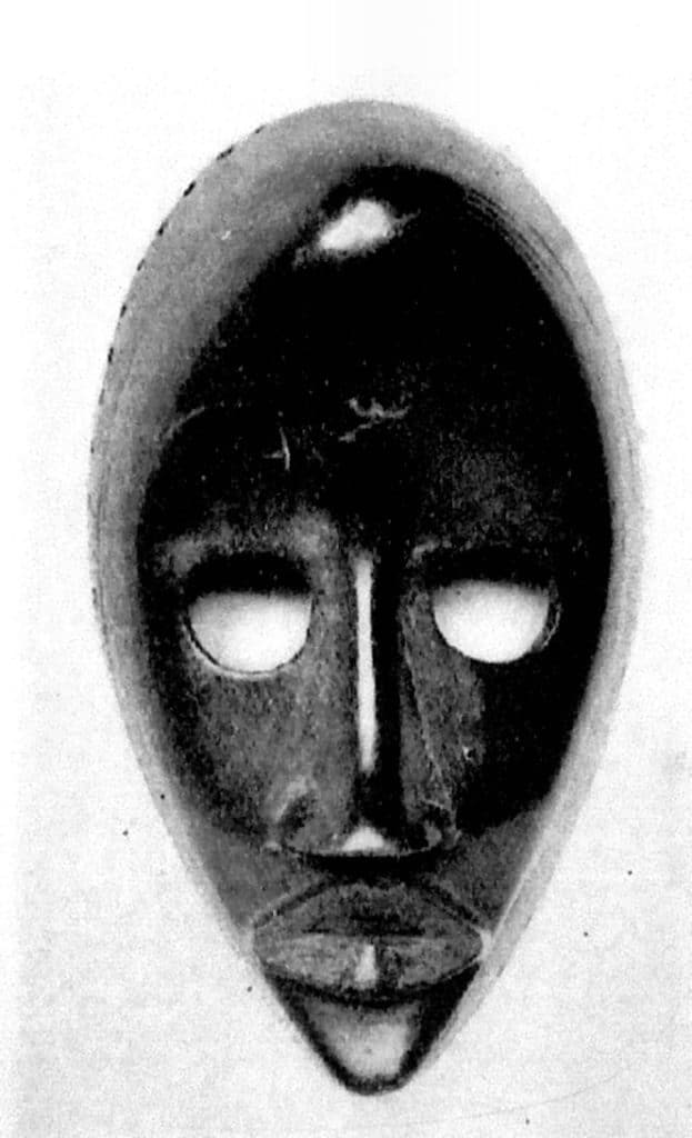 Masque « Coureur » à figure de jeune homme – Masque Tya