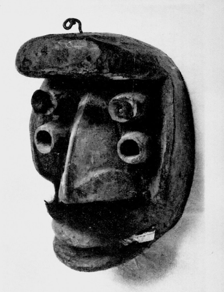 « Masque pour sacrifice » Ouobé à figure de jeune homme.