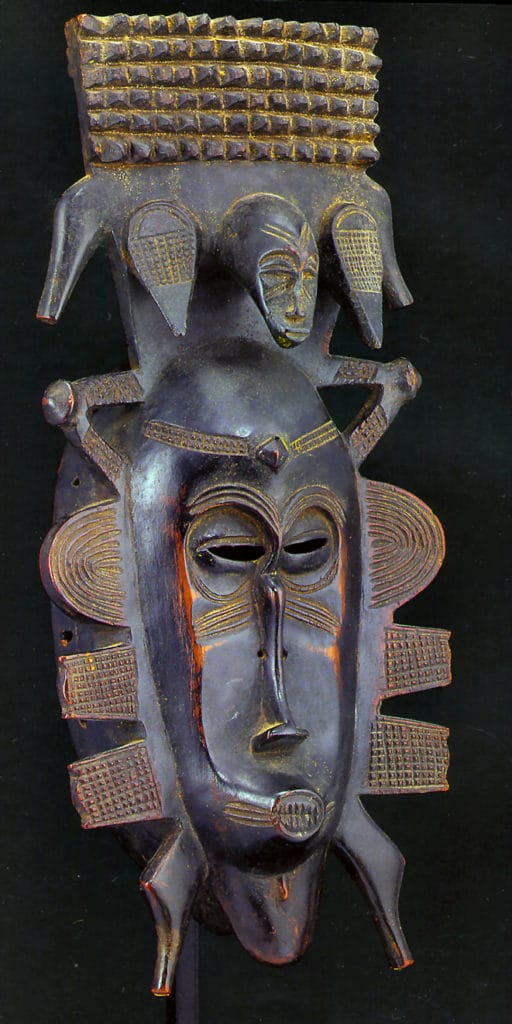 Masque facial kpeli-yehe or kodoli-yehe