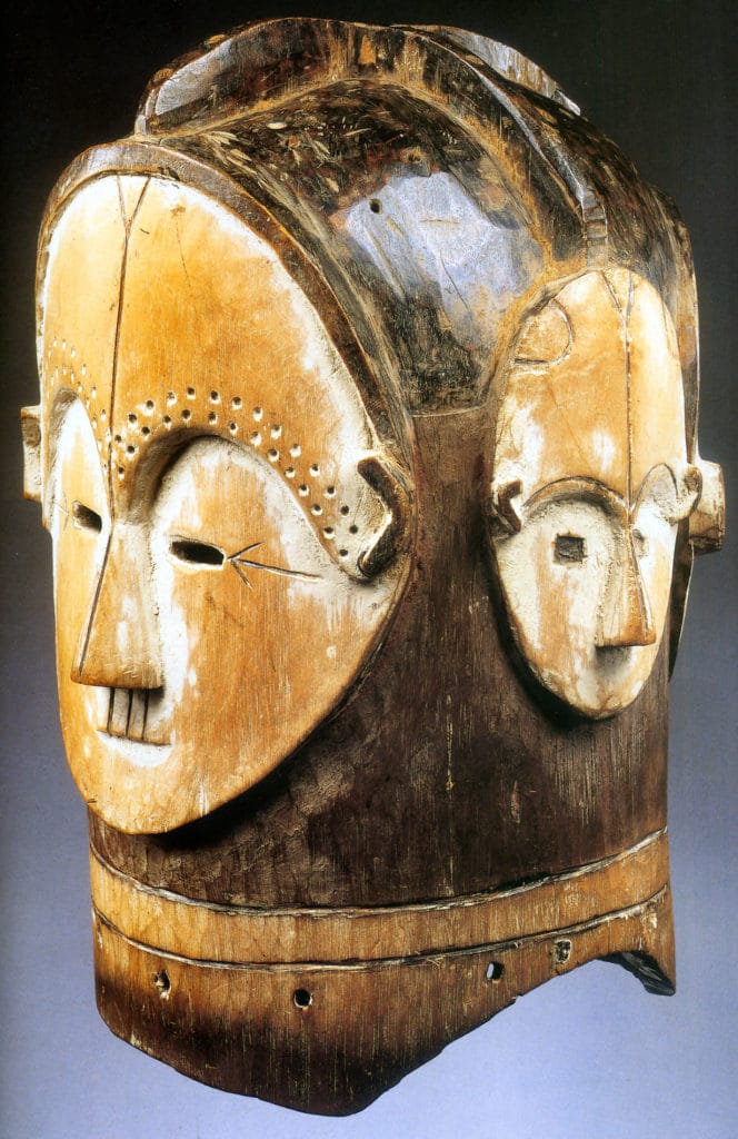 Masque heaume Ngontang à quatre visages