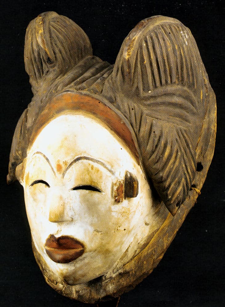 Masque blanc Mukuya, Sango – Nzabi