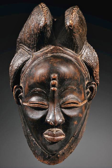 Masque ikwara, Punu, Gabon