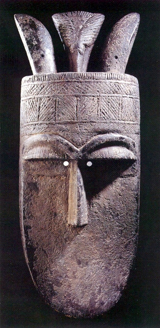 Toma Wooden Mask With Horns 20 th Century AD