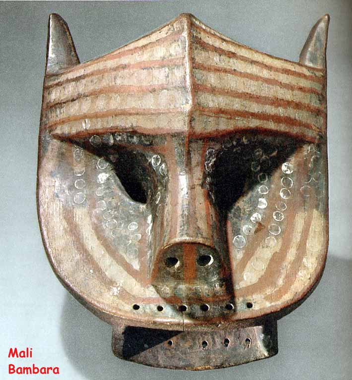 Masque facial (lion du Koré) Dyara  (Waraba ou Jara)