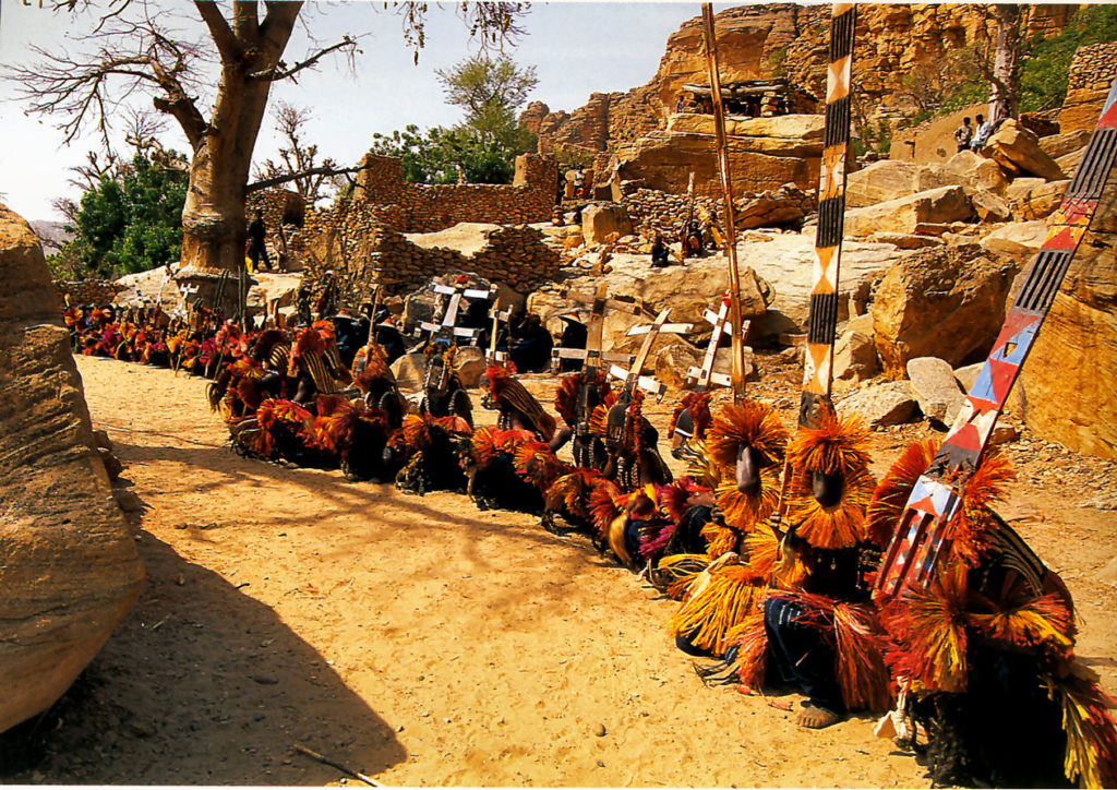 Suite de masques sirige & Kanaga (Dogon – Mali)