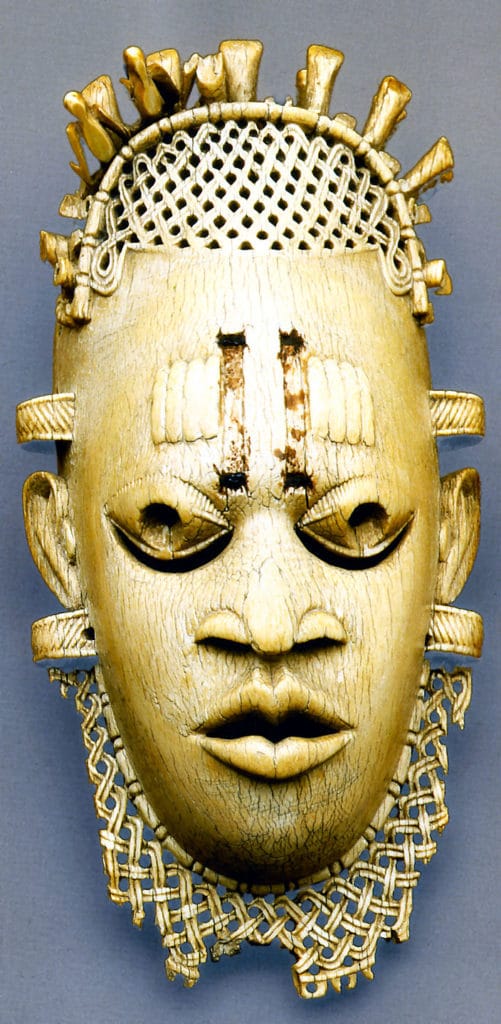 Masque pendentif à tête d’Oba, XIXe siècle