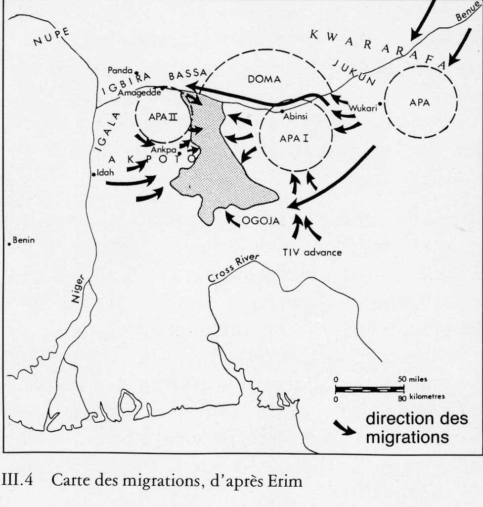 Carte des migrations Idoma