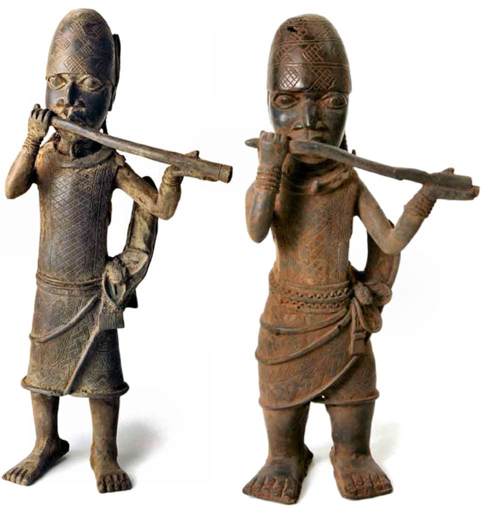 Hornbläser. Benin-Stil, Nigeria. Um 1600.