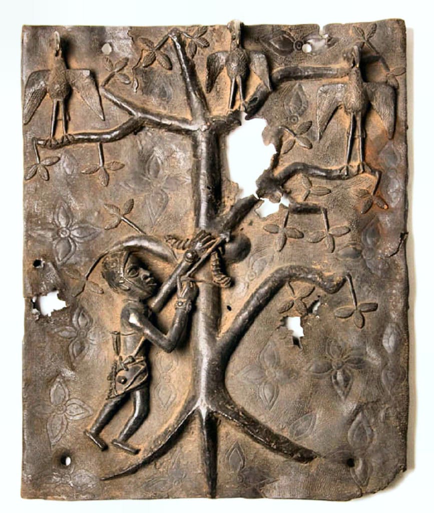 Plaque: Chasse d’oiseau Um 1650.