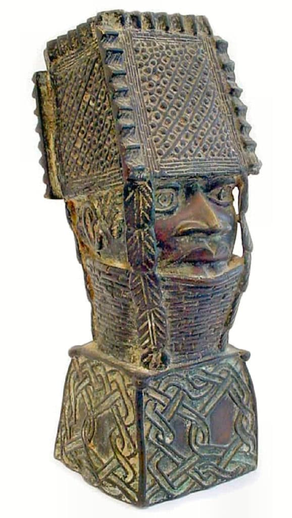 Gedenkkopf von  General Ekeghugu Ahnekpo. Benin-Stil, Nigeria. Um 1884.