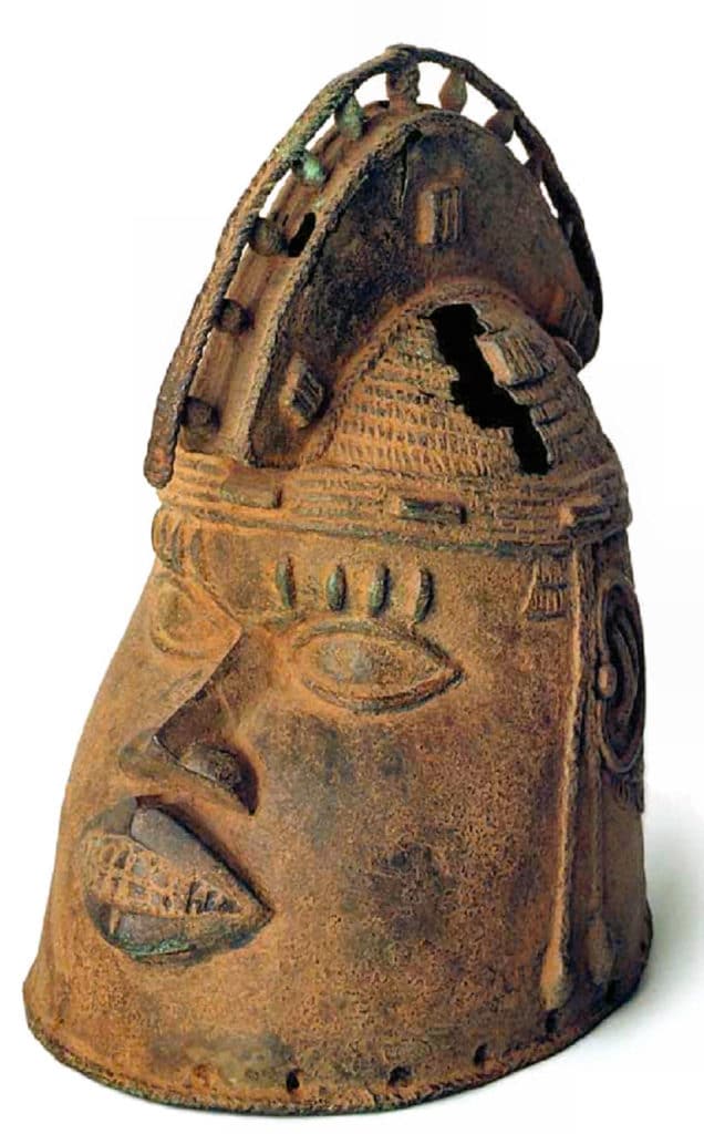 Oduduwa Helm Maske. Stil der Ijo, Nigeria. 16.-17. Jh.