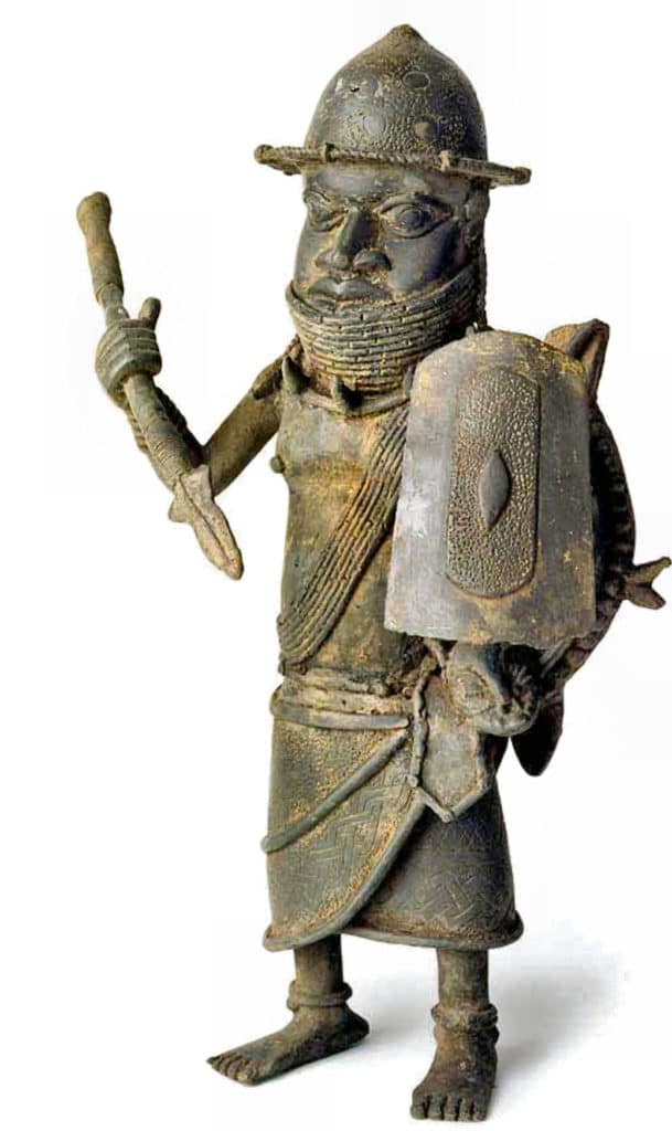 Krieger. Benin-Stil, Nigeria. Um 1620.