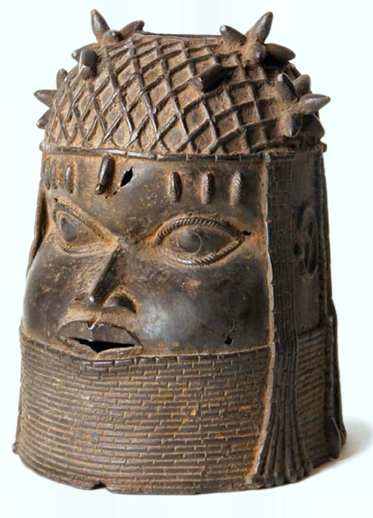 Kopf einer bedeutenden Persönlichkeit. Benin-Stil, Nigeria. Um 1880.