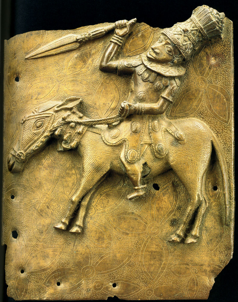 Plaque: cavalier, XVIe-XVIIe siècle