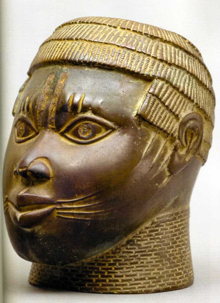 Tête trophée avec scarifications faciales, Nigeria, XVe- XVIe siècle (?)