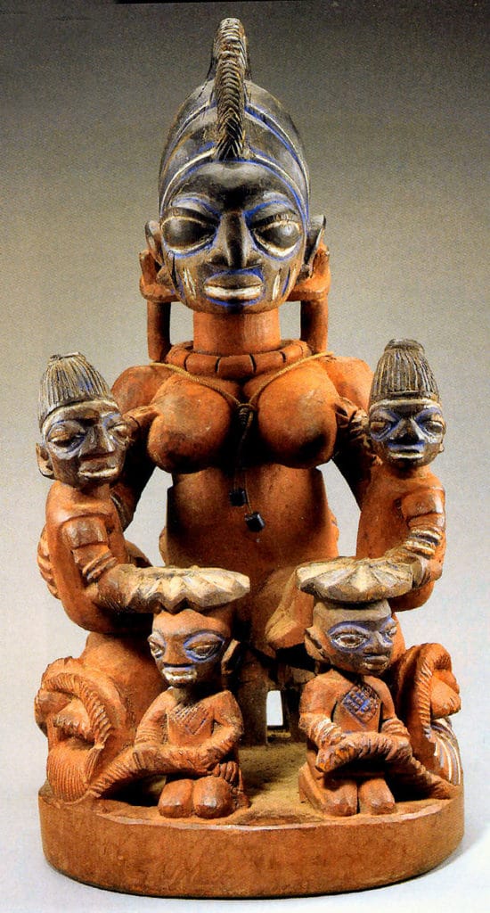 Maternité par Areogun (1885-1954), Yoruba, Nigeria. Début XXe siècle