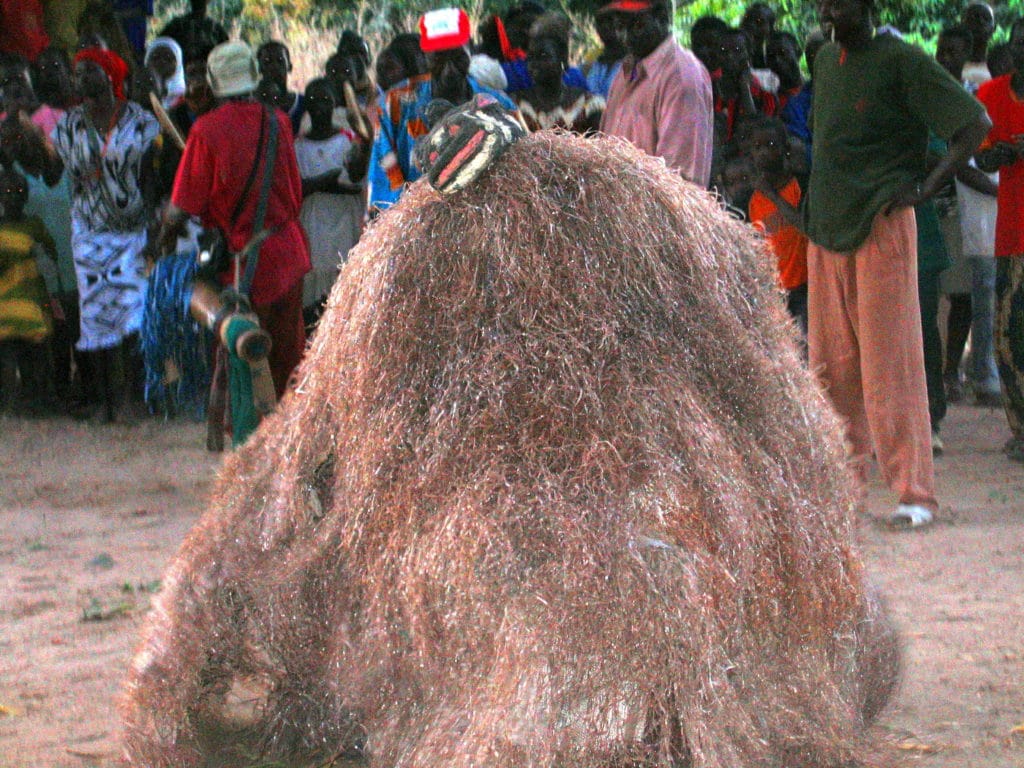 Masque Dofélé (masque à deux têtes)