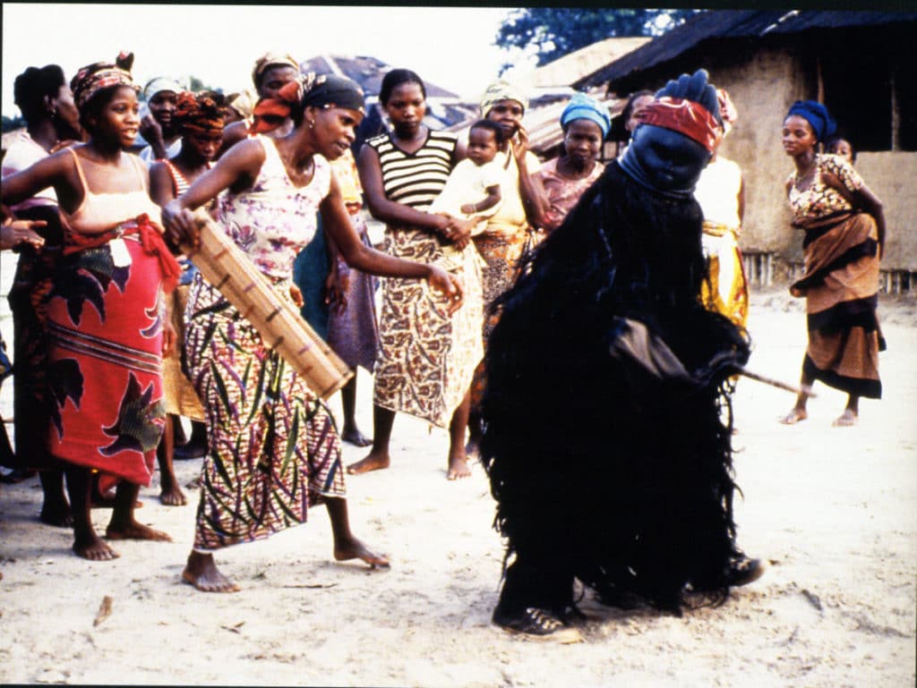 Masque de la société secrète Sandé (Mendé – Sierra Leone)